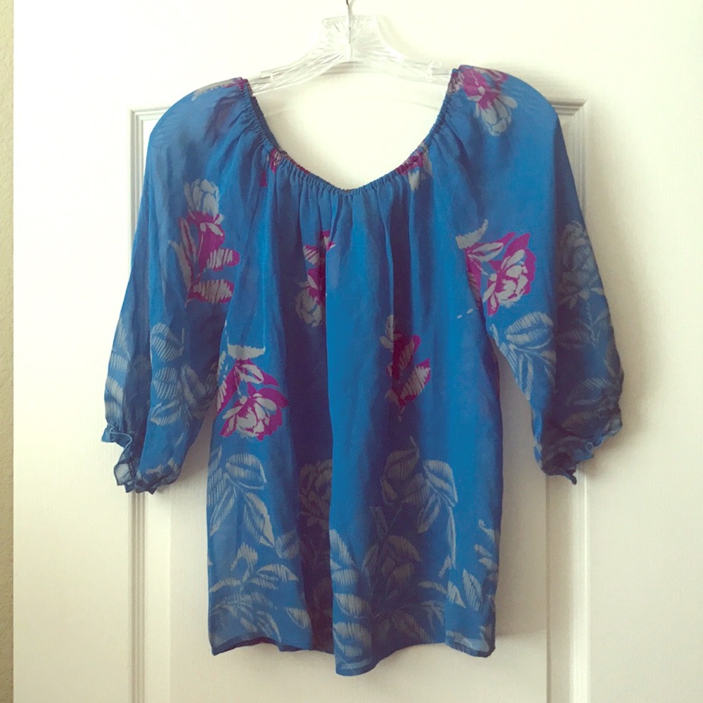 Anthropologie silk top
